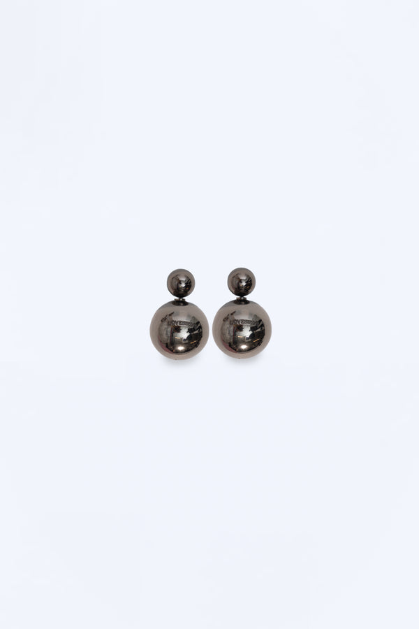 love birds Circle of Life Earrings - Black