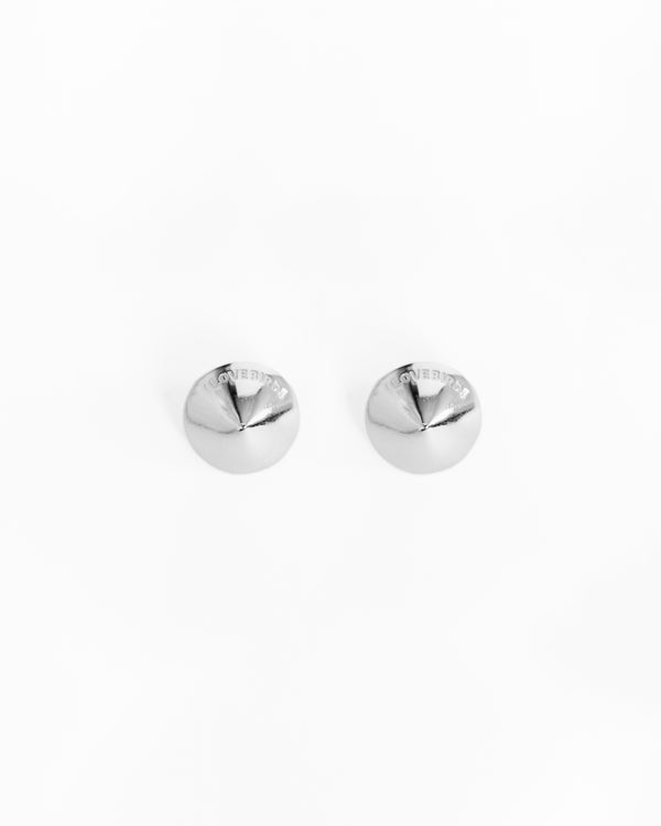 love birds Concave Earrings Mini - Silver