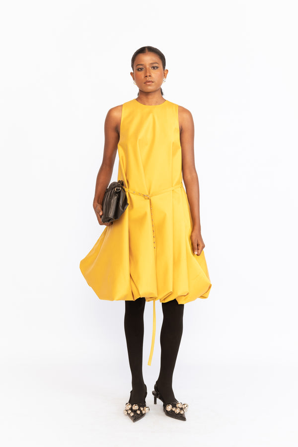 love birds Corsica Dress - Yellow