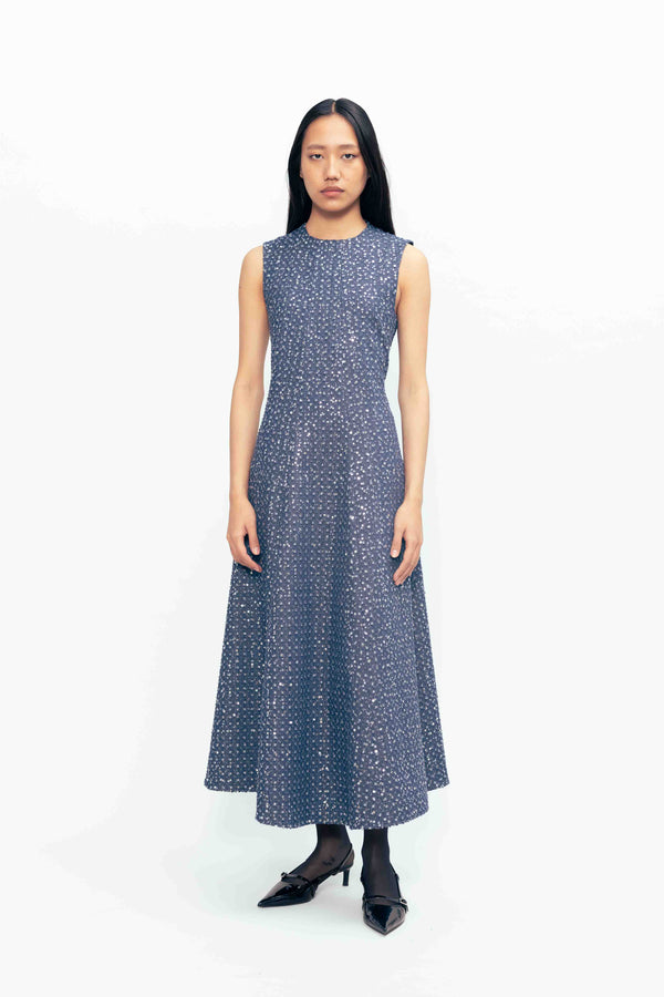 love birds Cosmic Denim Dress