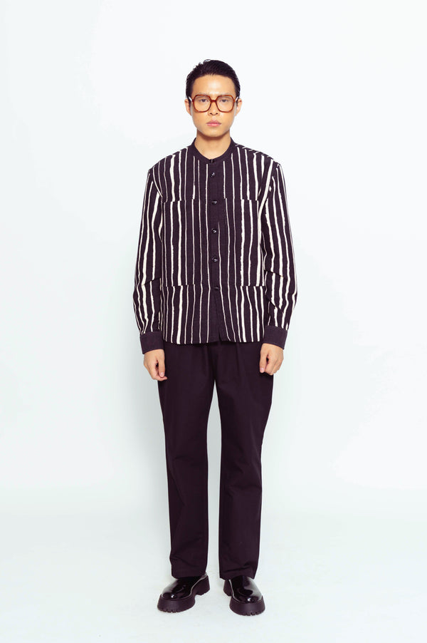 love birds Crayon Denim Shirt