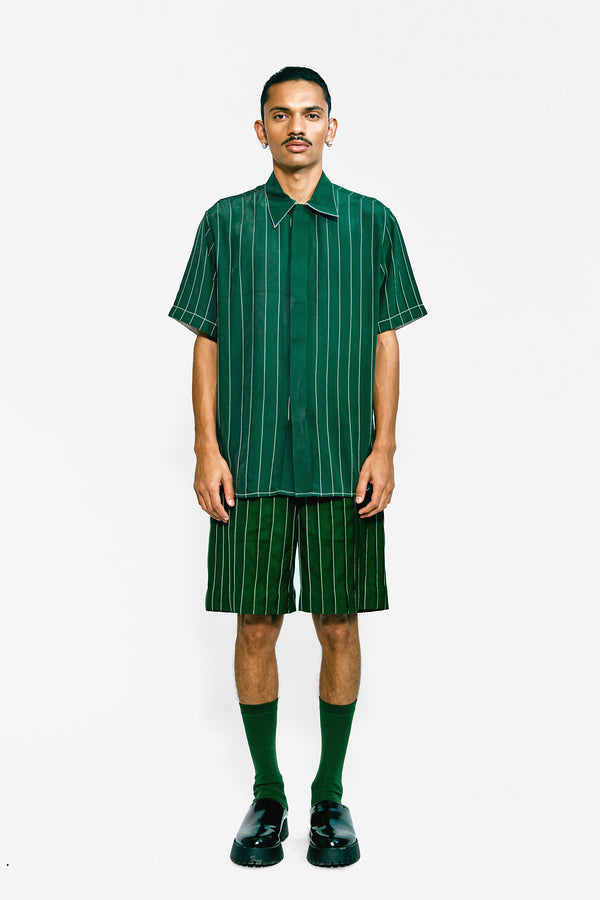 love birds Dante Pintuck Crepe shirt