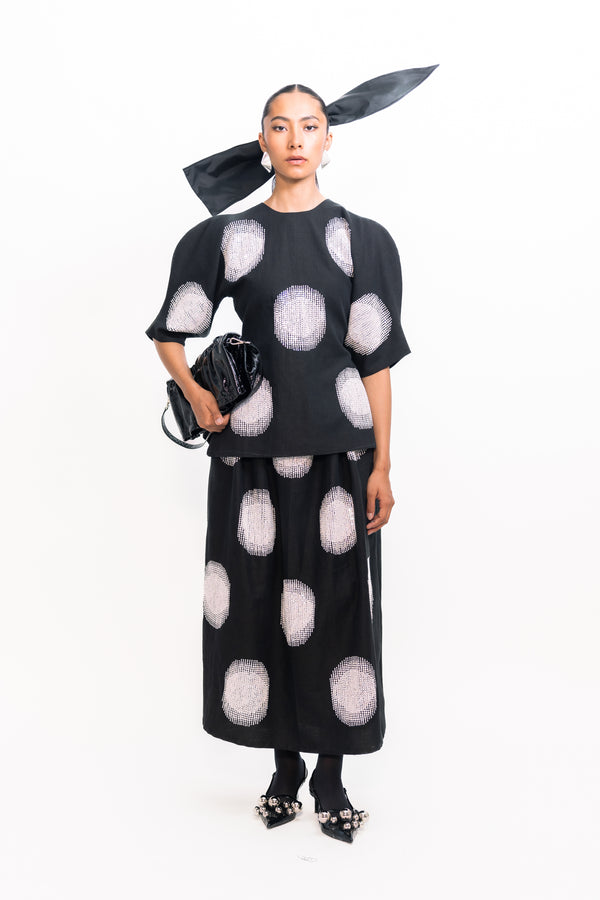 love birds Debra Sequin Skirt - Black