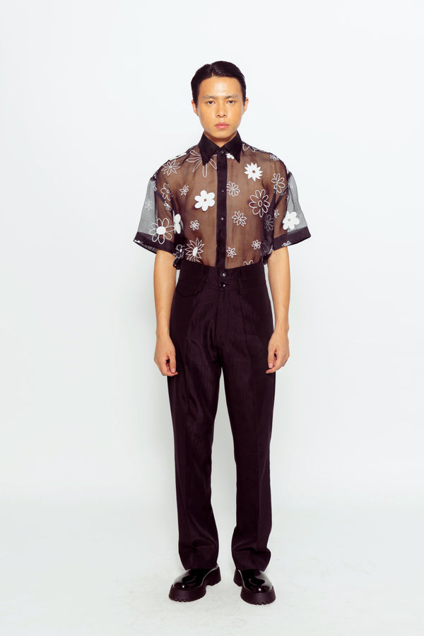 love birds Embroidered Shirt