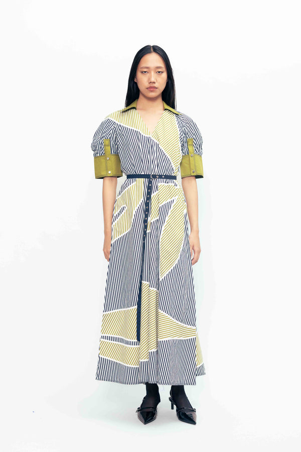 love birds Guilded Linear Dress