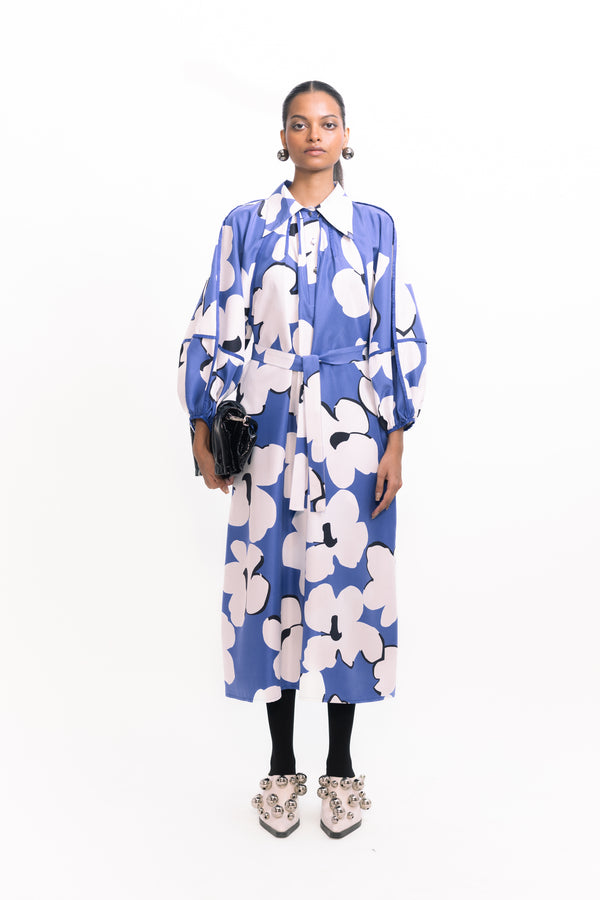 love birds Hillary Silk Dress