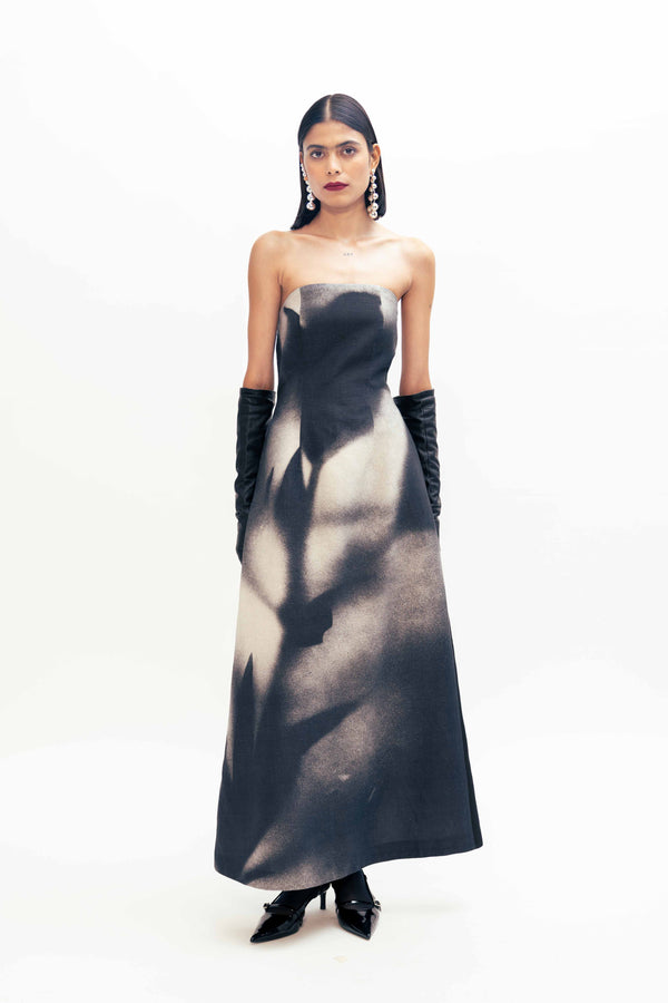 love birds Honey Comb Linen Dress