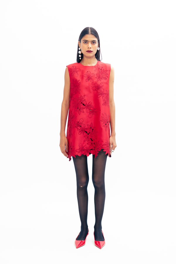 love birds Janis Dress - Red