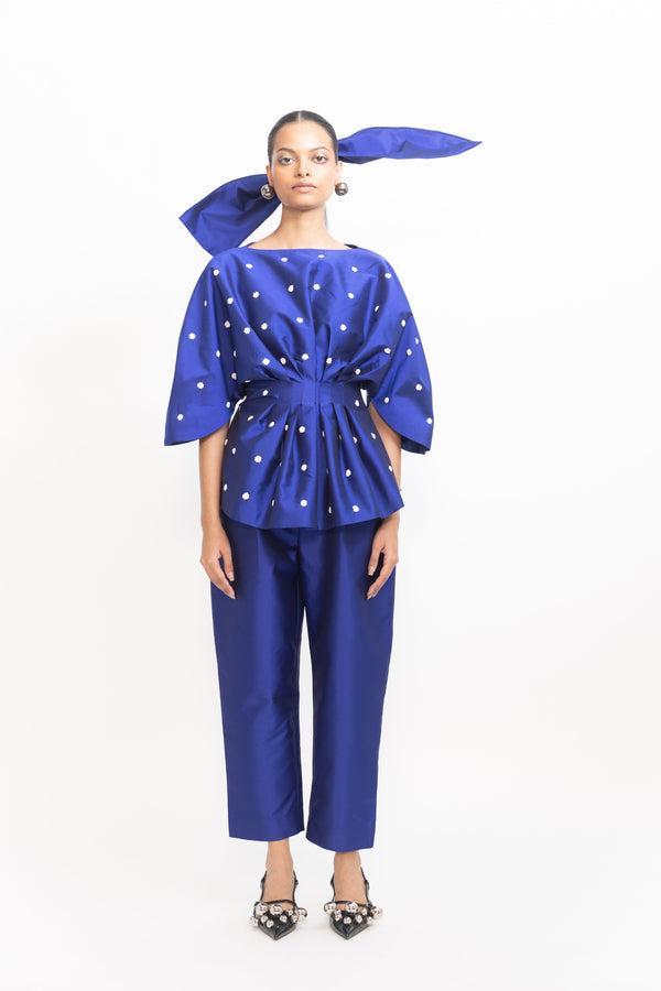 love birds Jennifer Sequins Top - Cerulean Blue
