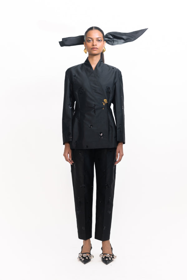 love birds Lamar Sequins Blazer - Black