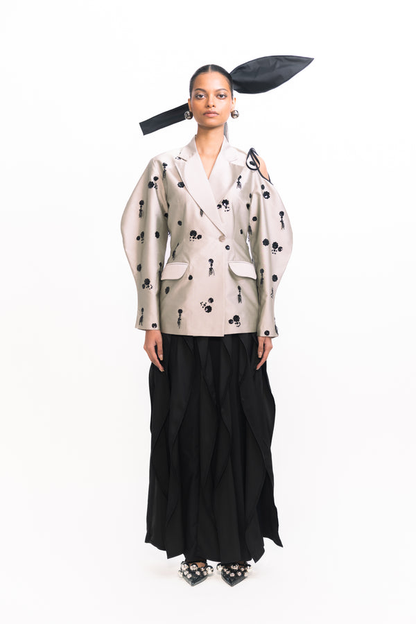 love birds Lamar Sequins Blazer - Silver