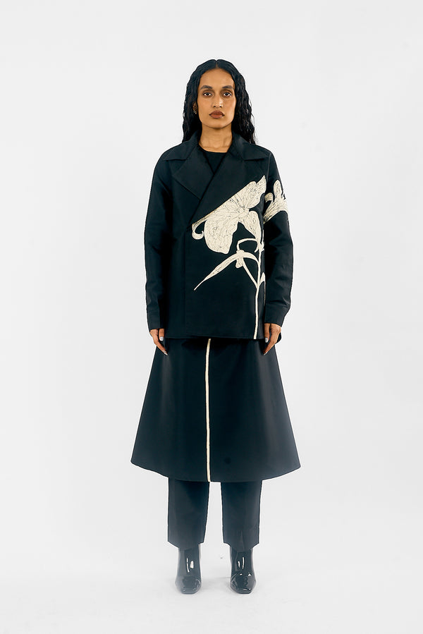 love birds Lamium Embroidered Jacket