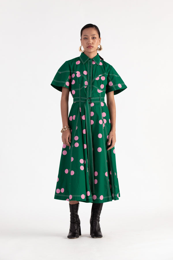 love birds Macau Belted Dress