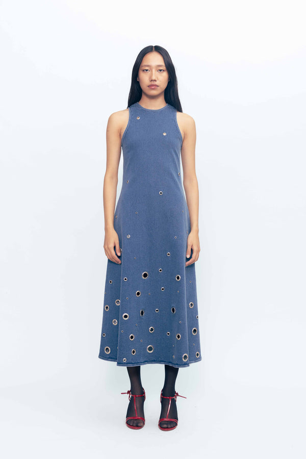 love birds Nova Rivetted Denim Dress