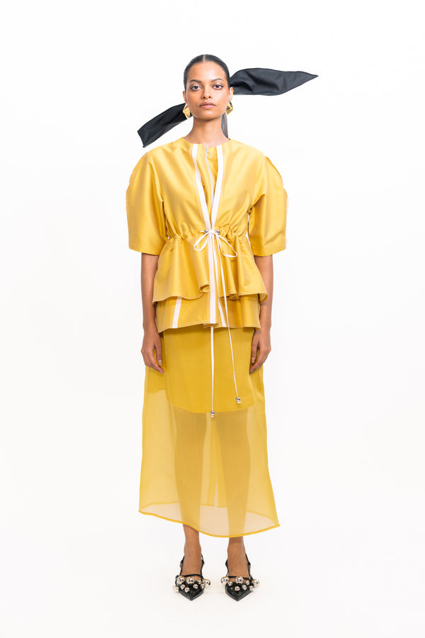 love birds Orbit Top - Yellow