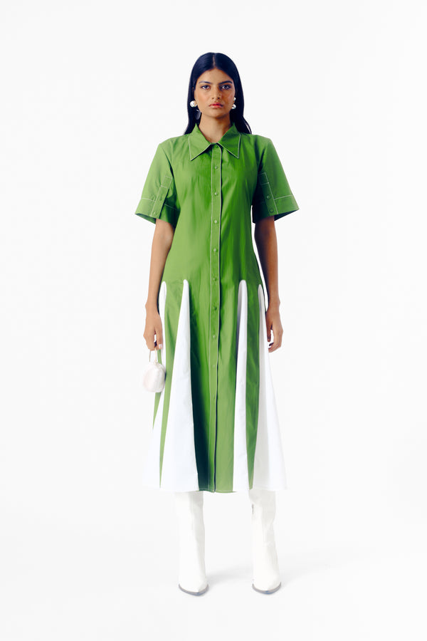 love birds Talia Dress - Green