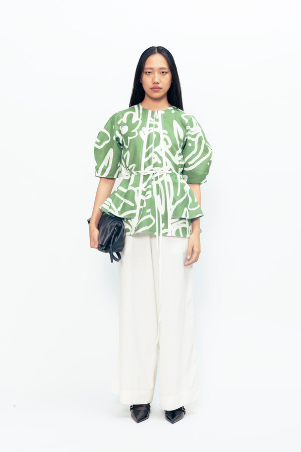 love birds Talita Linen Top