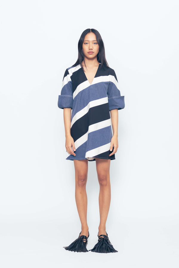 love birds Version Denim Dress