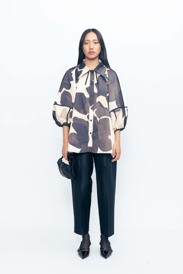 love birds Virgina Silk Shirt