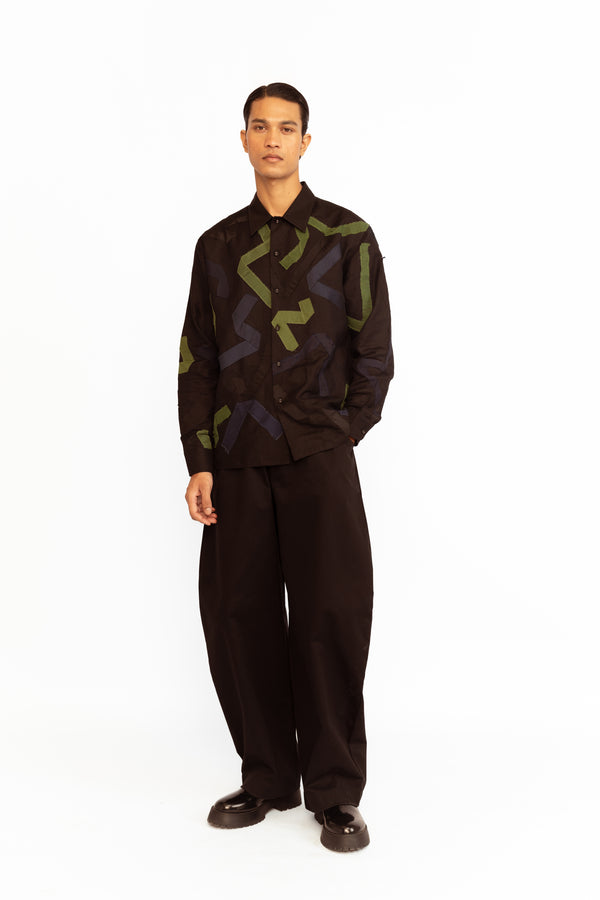 love birds Zephyr Linen Shirt