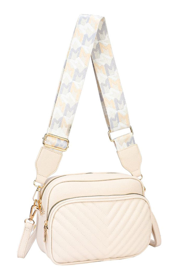 love my fashions Adjustable Strap Zip Apartment Shoulder Bag