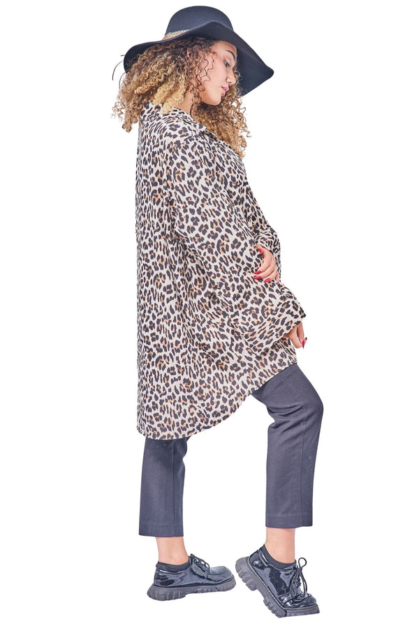 Love My Fashions All-Over Leopard Print Tunic Shirt