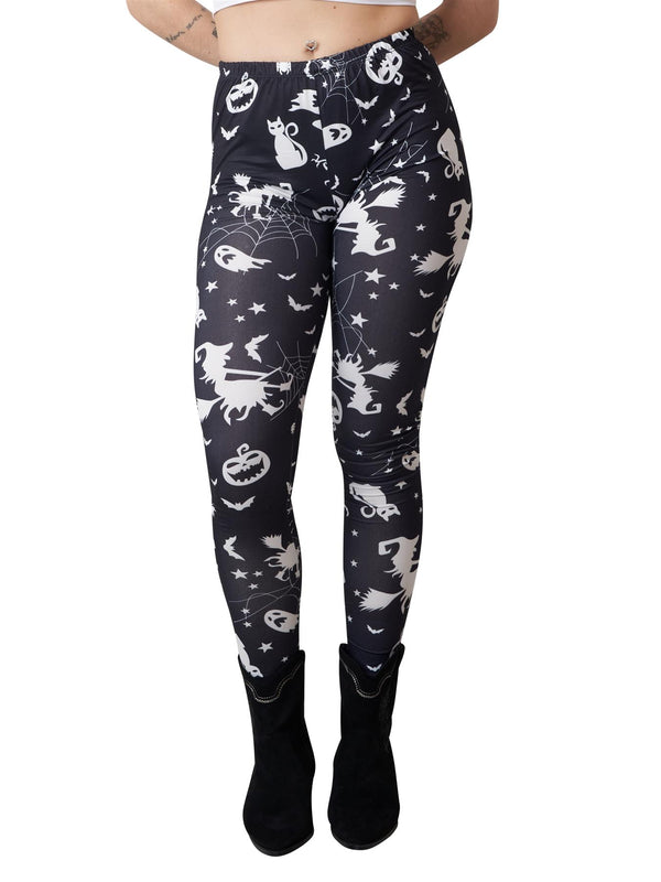 love my fashions Catgst Pumpkin Print Halloween Leggings