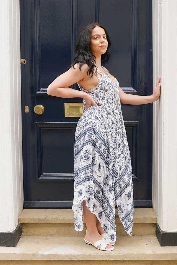 Love My Fashions Felicity Elephant Print Hanky Dress