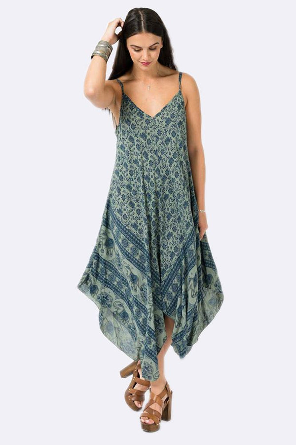 Love My Fashions Felicity Elephant Print Hanky Dress