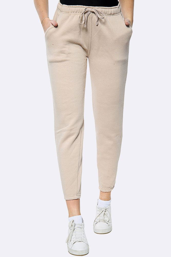 Love My Fashions Fleece Full Length Close Hem Jogging Bottom