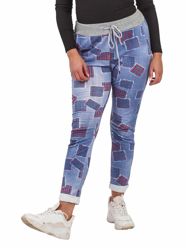 Love My Fashions Floral Print Pocket Drawstring Trousers