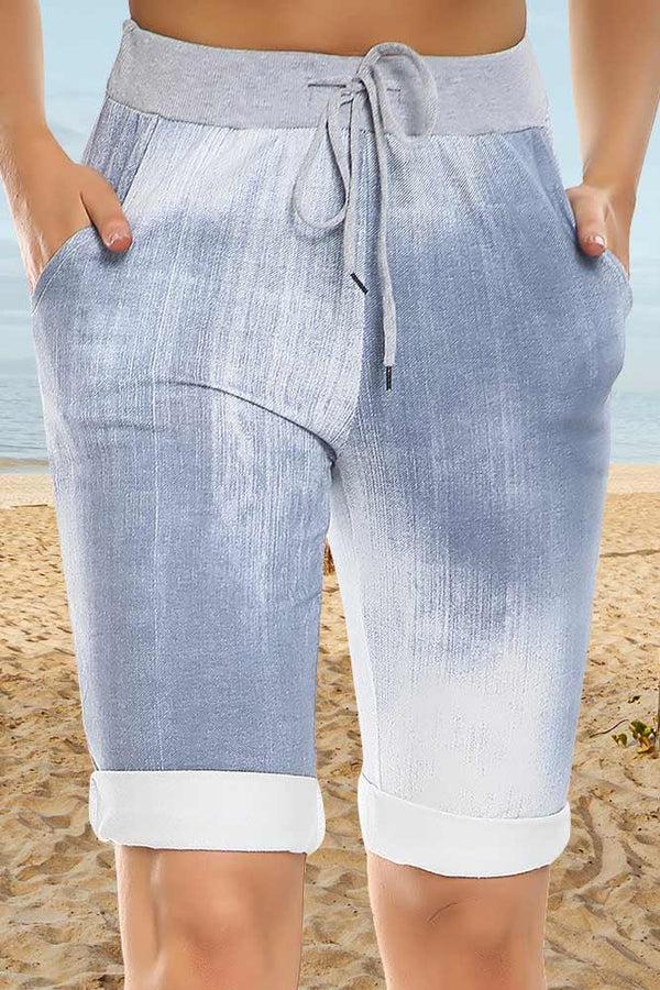 Love My Fashions Floral Printed 3/4 Drawstring Trouser