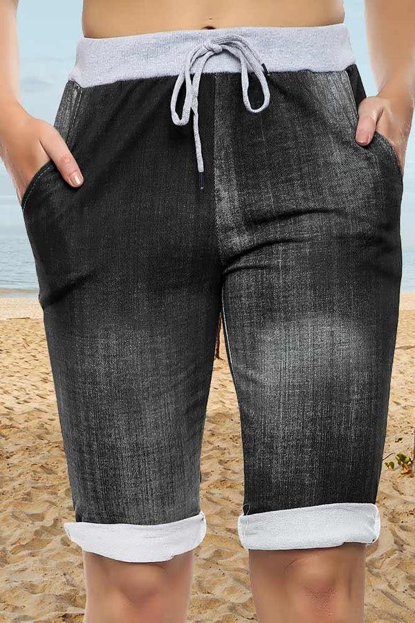 Love My Fashions Floral Printed 3/4 Drawstring Trouser