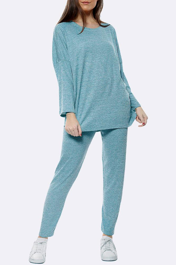 Love My Fashions Italian Knitted Plain Long Sleeve Tracksuits