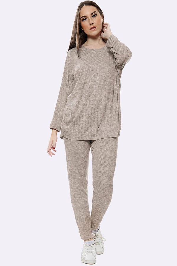 Love My Fashions Italian Knitted Plain Long Sleeve Tracksuits