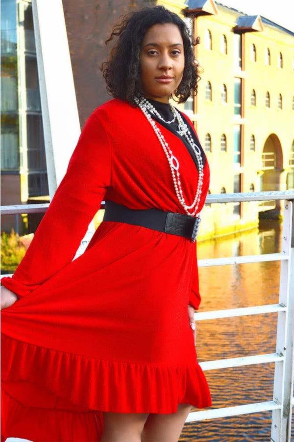 Love My Fashions Italian Spanish Frill Party Dress