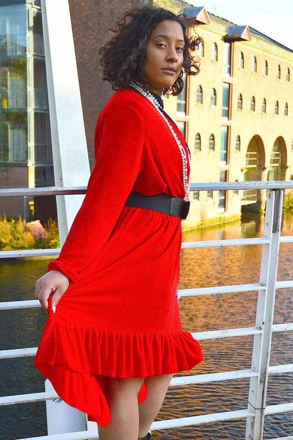 Love My Fashions Italian Spanish Frill Party Dress