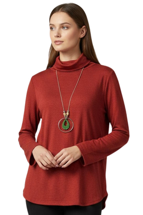 Love My Fashions Plain Curved Hem Tunic Top