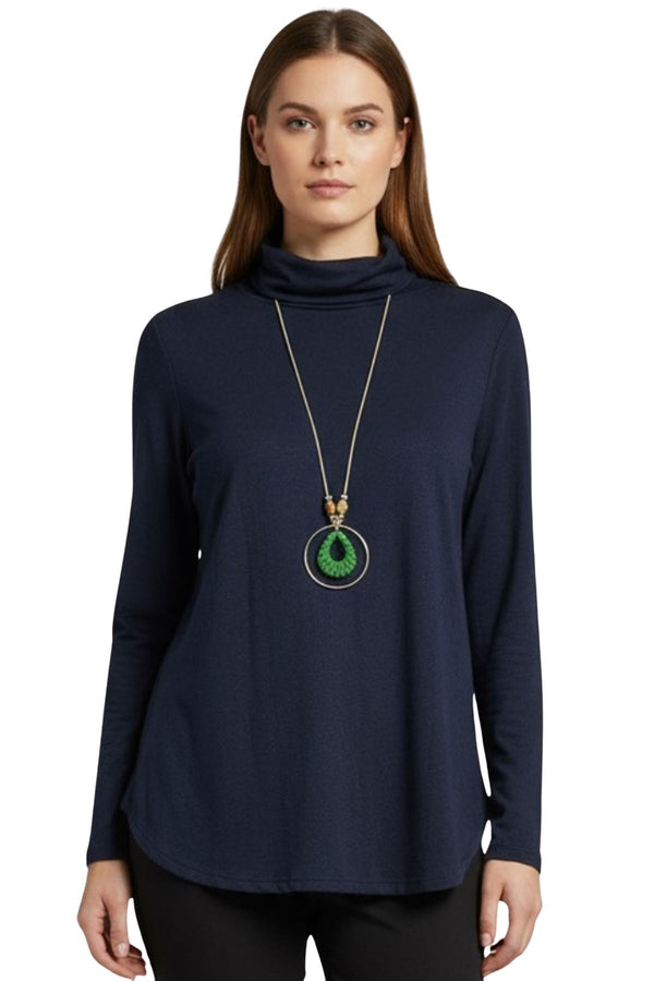 love my fashions Plain Curved Hem Tunic Top