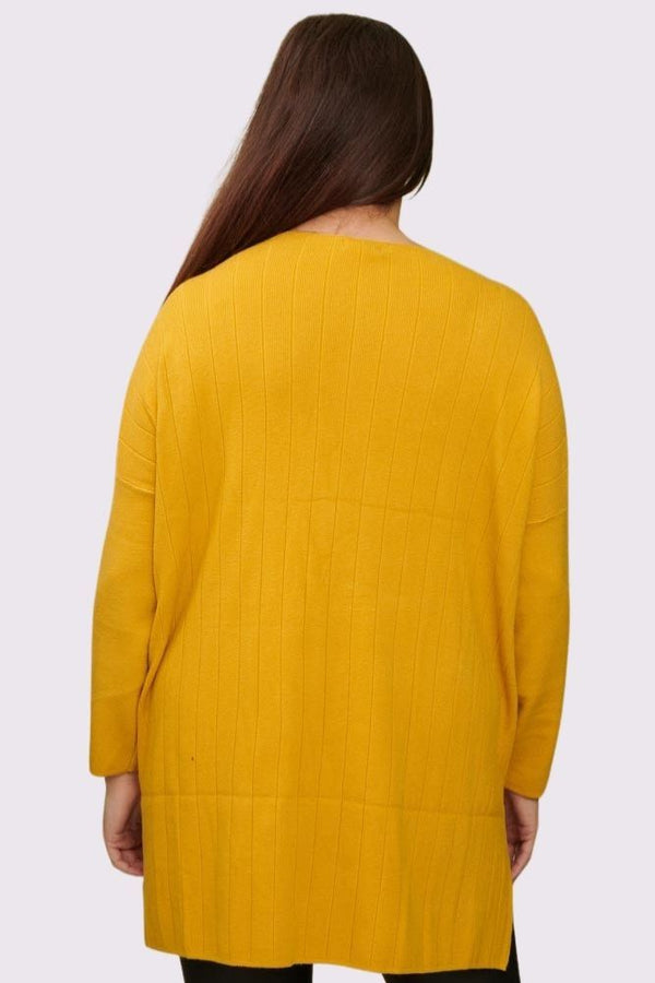 Love My Fashions Plain Dipped Hem Top