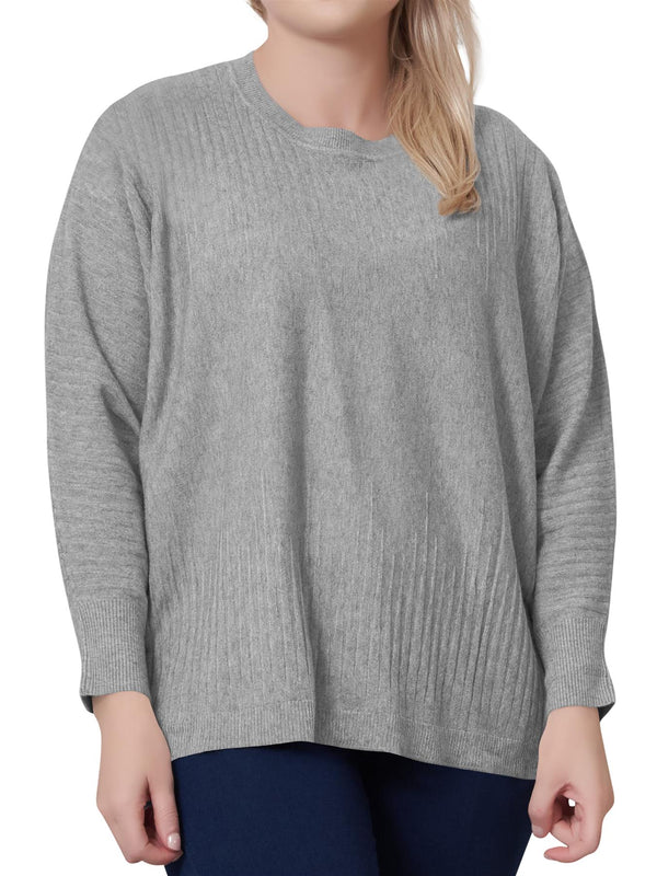 love my fashions Plain knitted Tunic Top