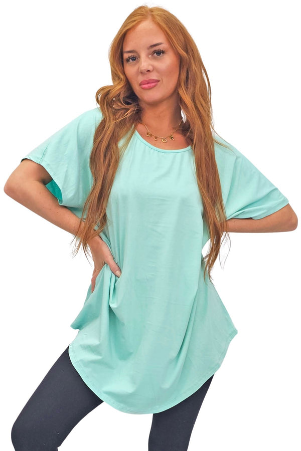 love my fashions Plain Short Sleeve Top