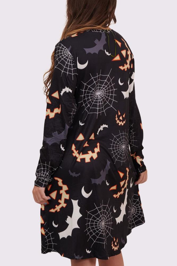 Love My Fashions Scary Bats Print Halloween Dress