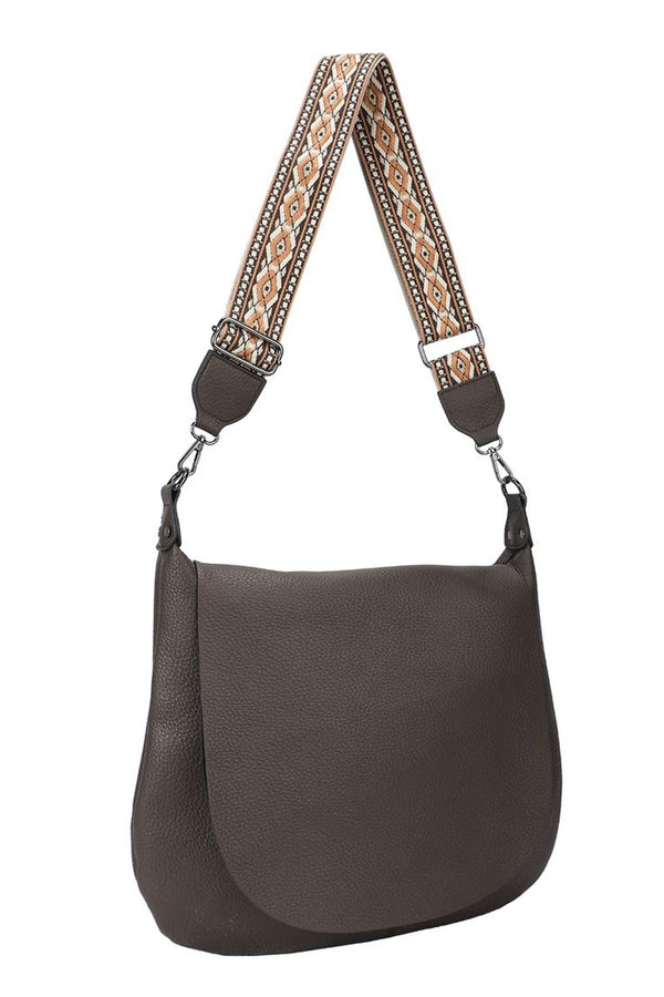 love my fashions Soft Flap Wide Strap Shoulder Bag