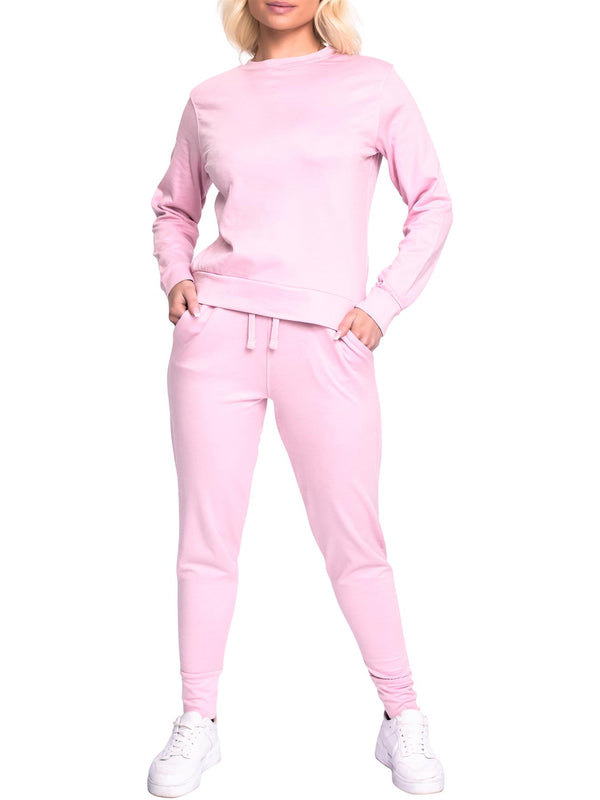 love my fashions Plain Long Sleeve Top Loungewear Tracksuits