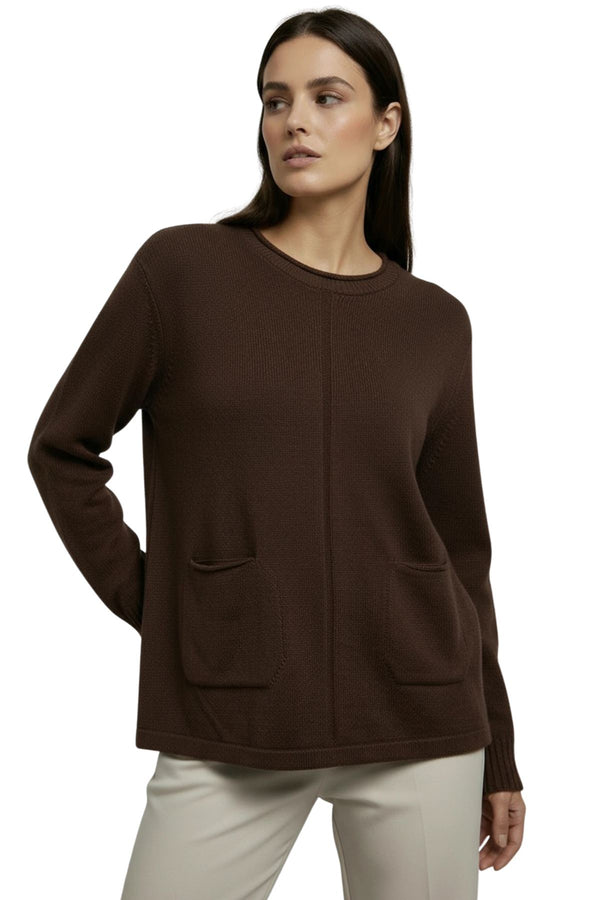 love my fashions Plain Soft Feel Two Front Pockets Top