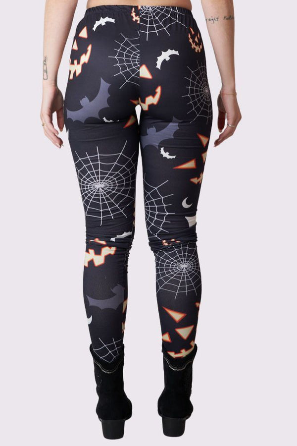 Love My Fashions Scary Bats Print Halloween Leggings