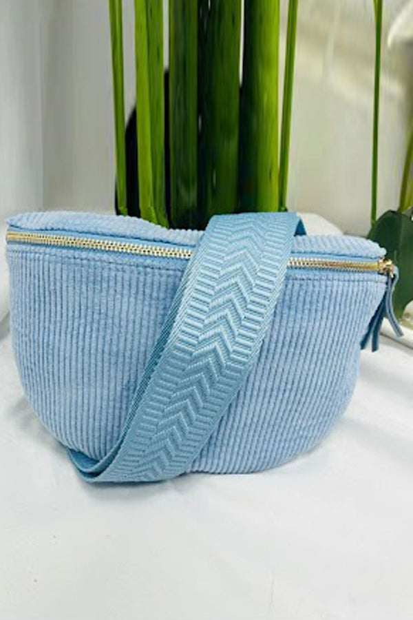 Love My Fashions Soft Ribbed Adjustable Strap Shoulder Bag