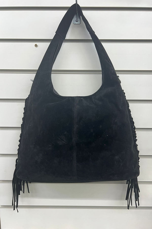 love my fashions Suede Fringe Detailing Shoulder Bag