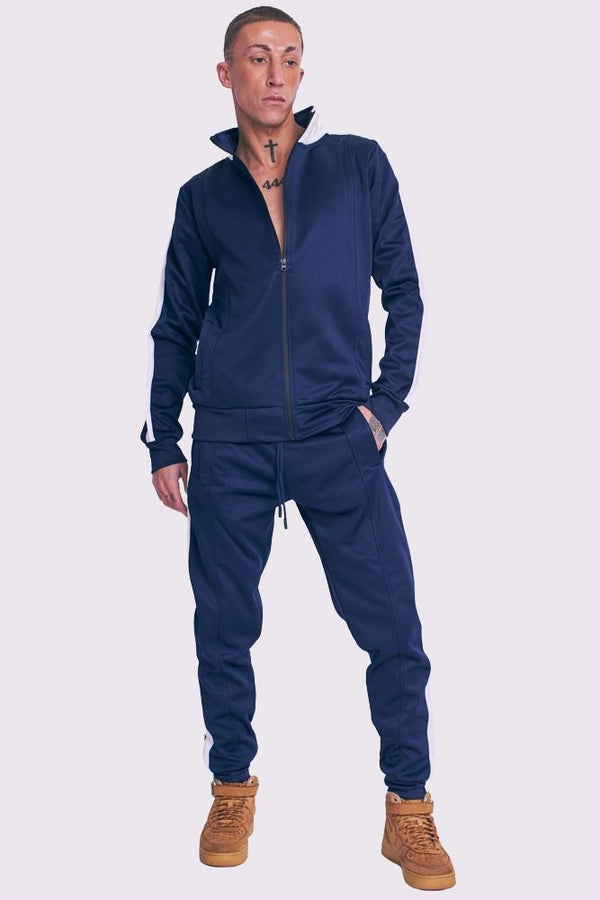 love my fashions Tape Funnel Skinny Fit Tracksuit_GRWO